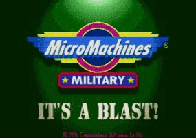 Micro Machines Military Title Screen